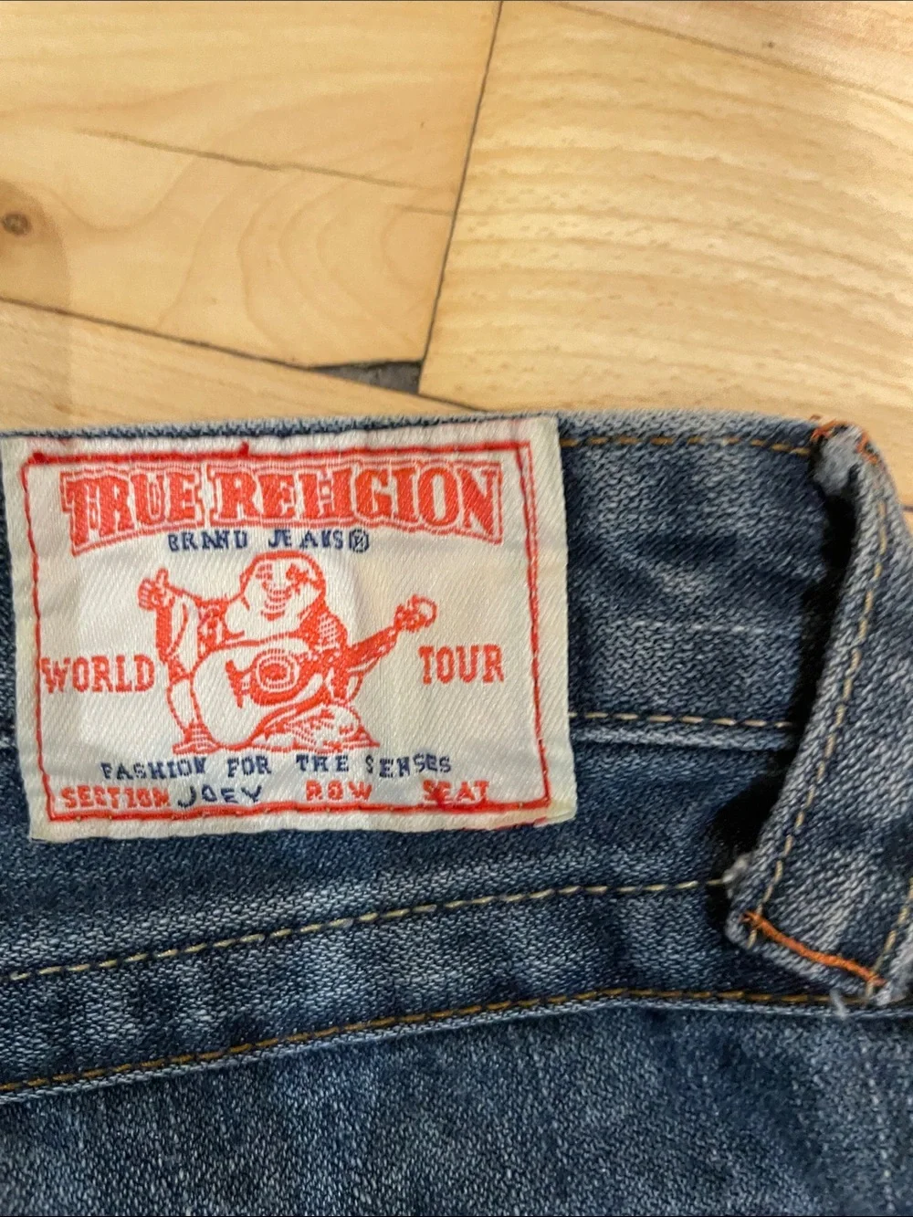 True Religion Joey Dark Blue Flared Jeans Size 27 - Picture 5 of 7